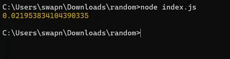 output random