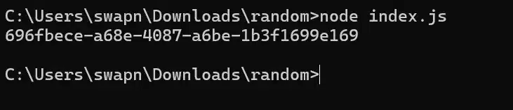 run code output2