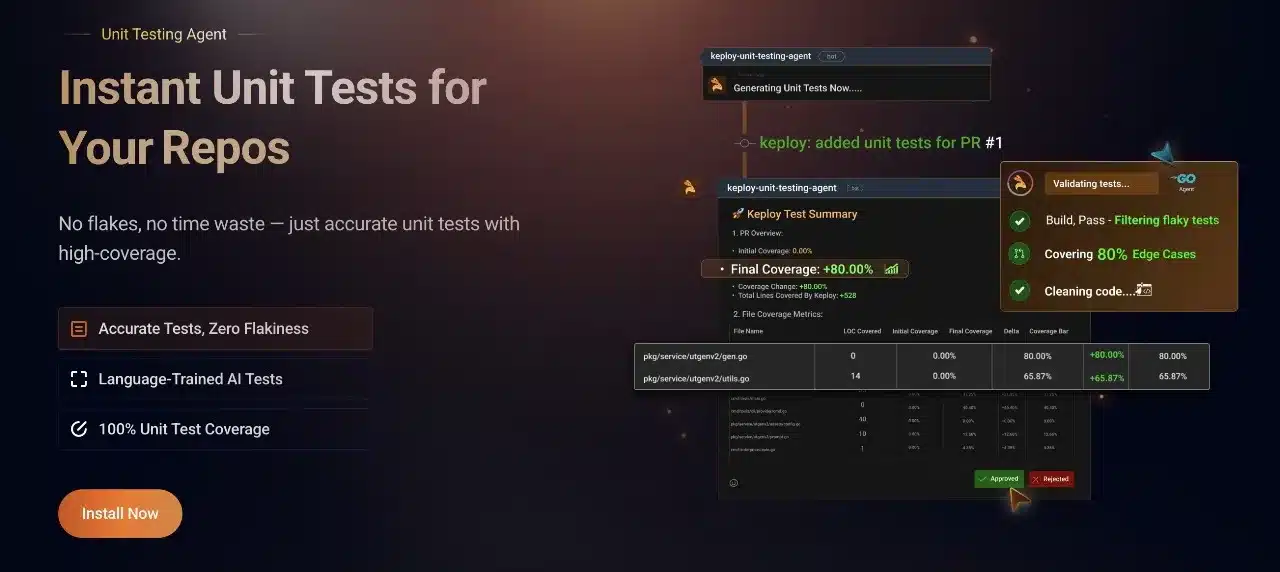 Unit testing agent