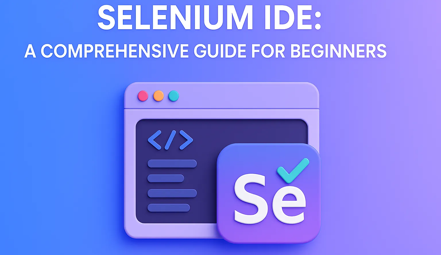Getting started with Selenium IDE