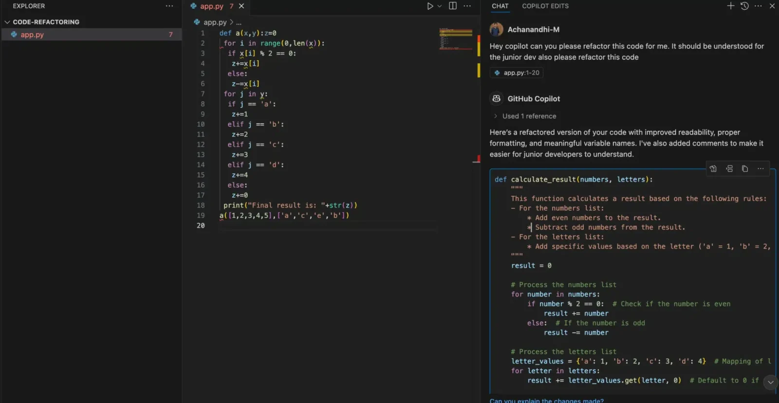 Github copilot chat