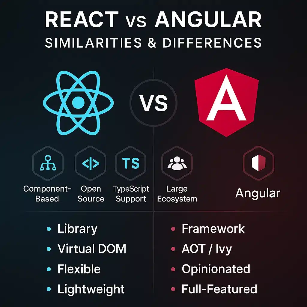 Angular and React Key Similarities