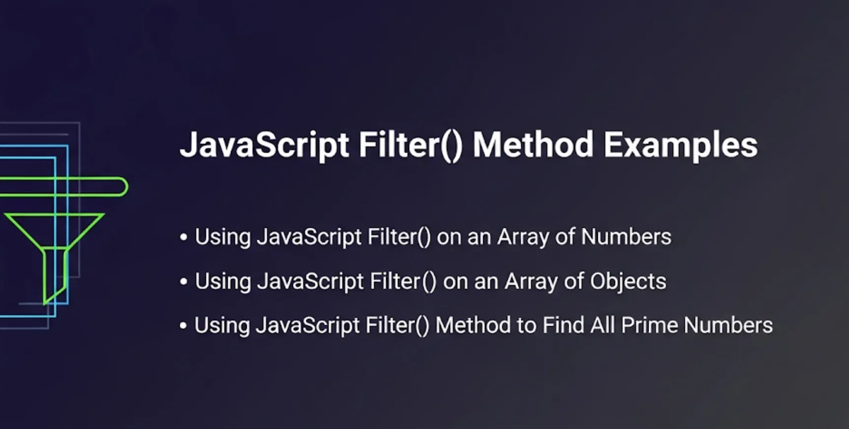 JavaScript Filter() Method Examples