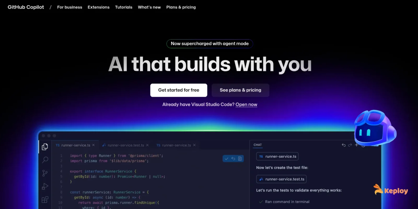 github copilot ai for coding