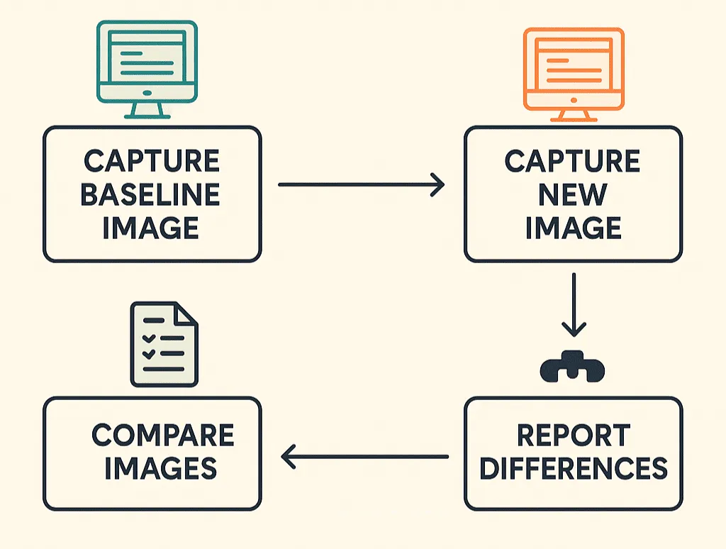 Workflow of Vision Regression Testing