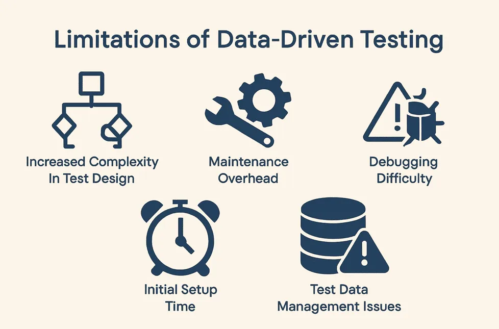limitations of data-driven testing