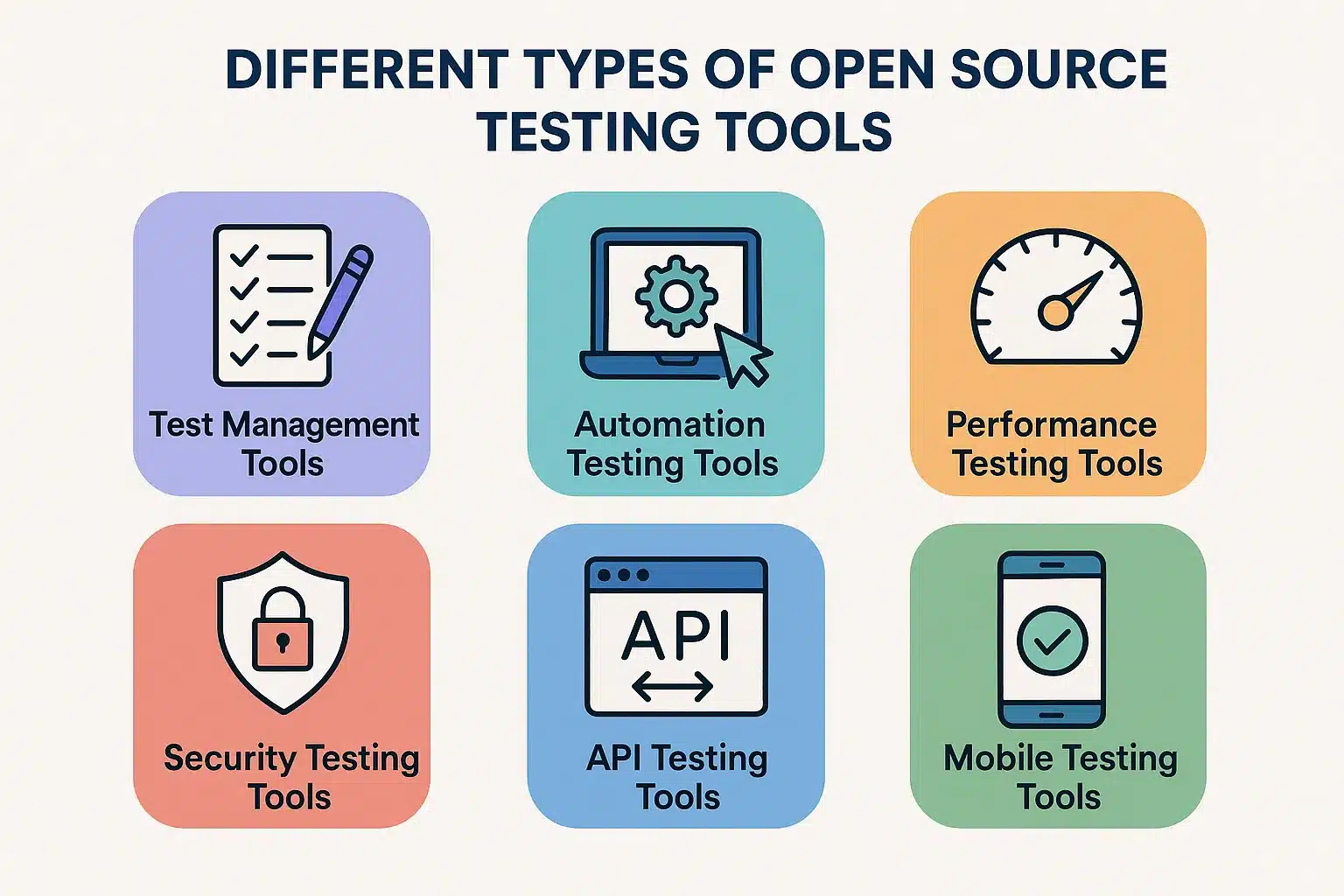 Open Source Test Tools List by Category