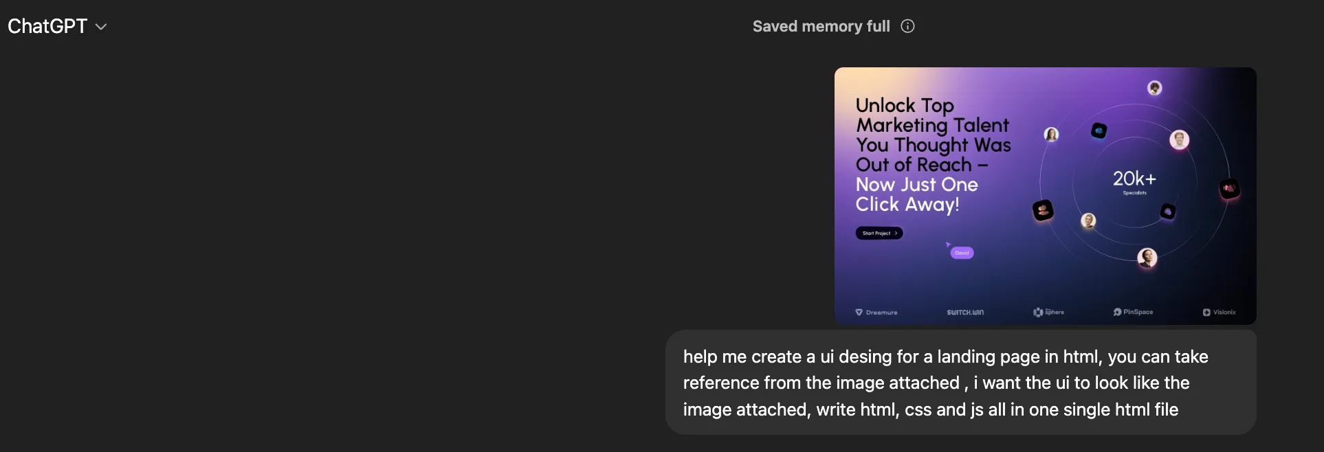 chatgpt 5 image to frontend