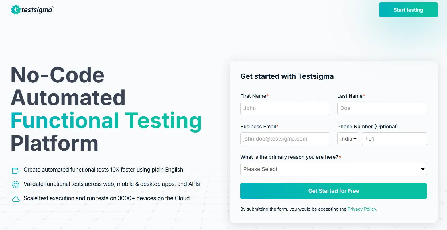 Testsigma
