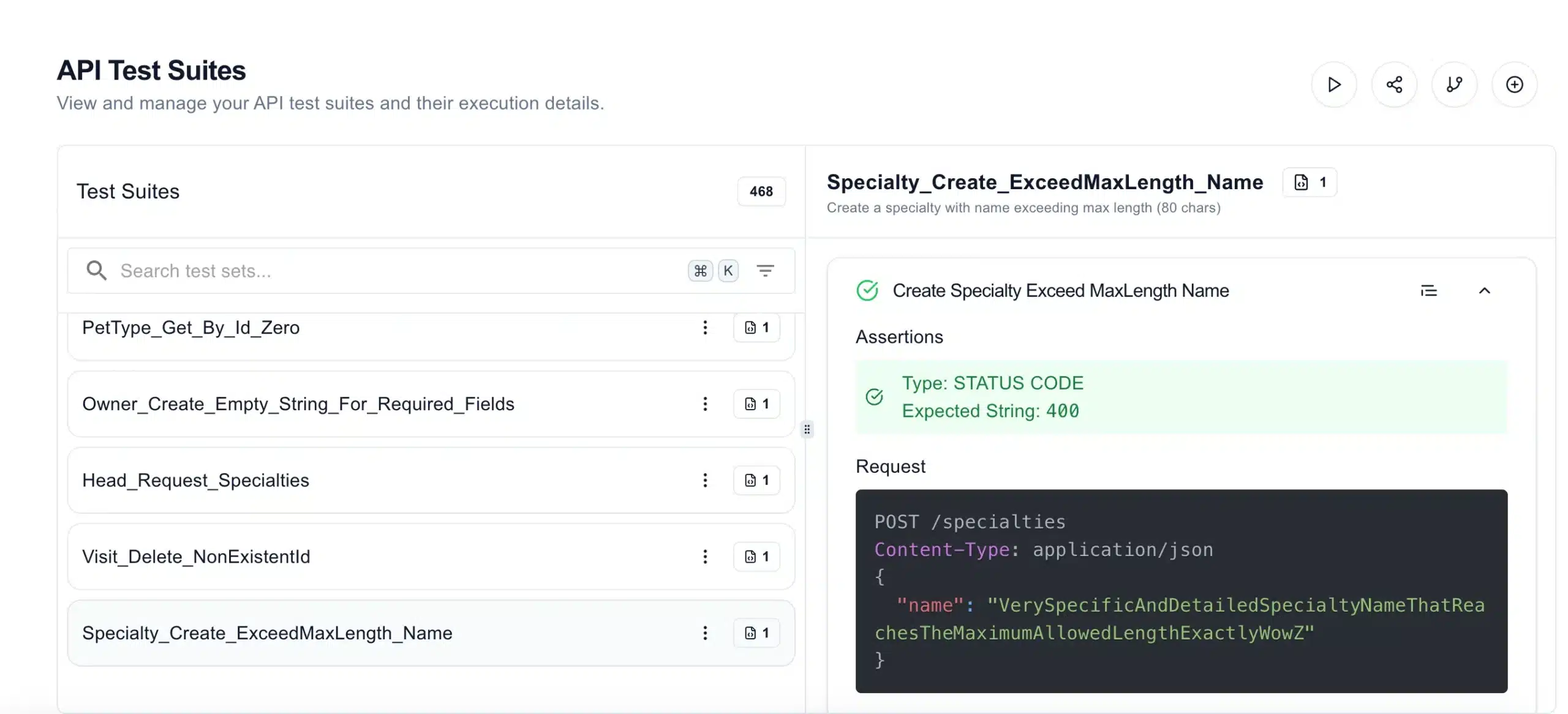 Keploy API Test suite section