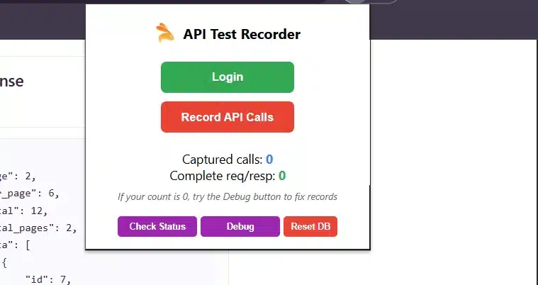 Api test recorder