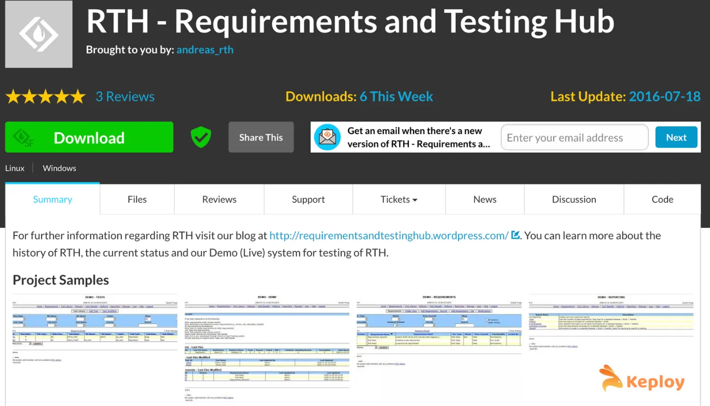rth test management