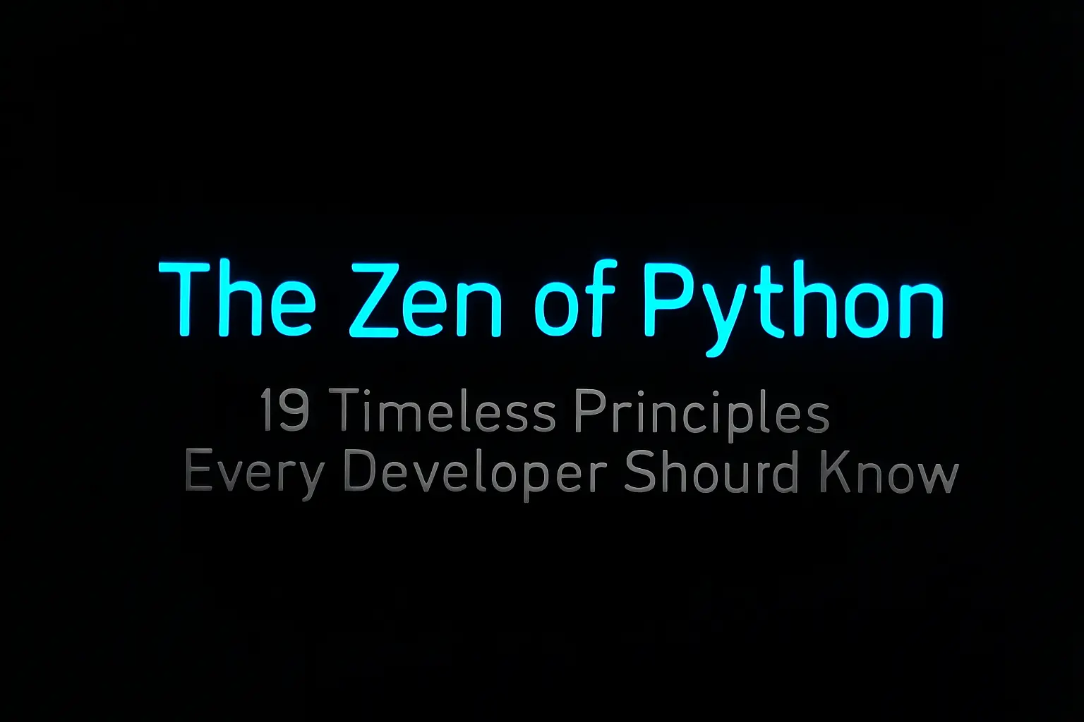 zen of python
