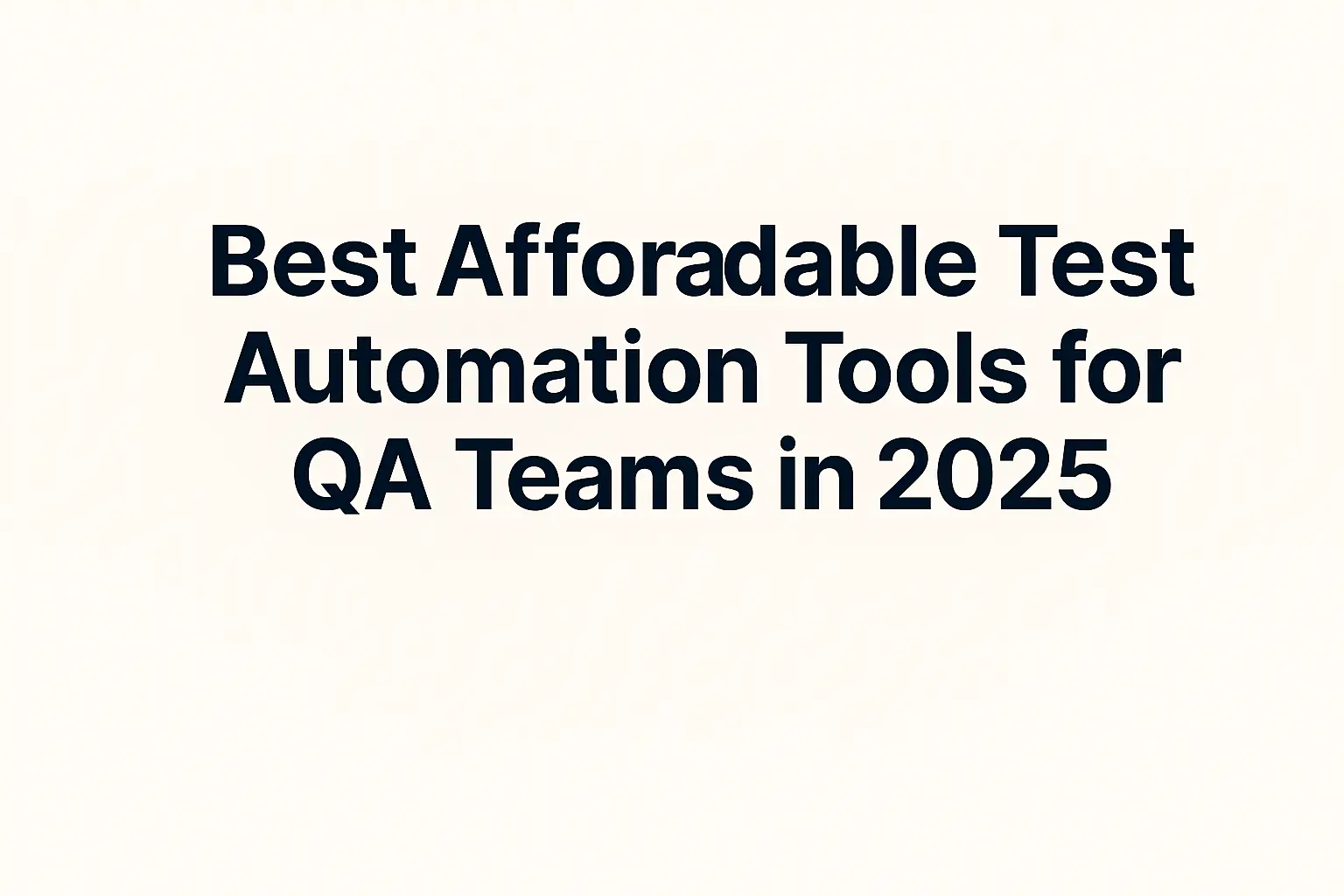 Best Test Automation Tools & Pricing Comparison
