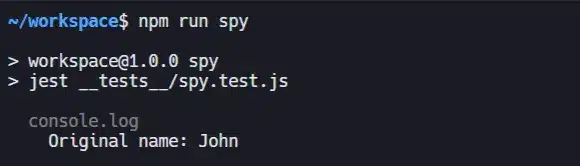 Jest spy