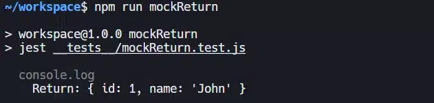 Mock Return Value