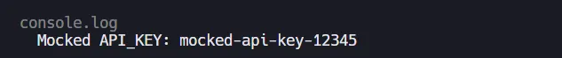 manual mock api key