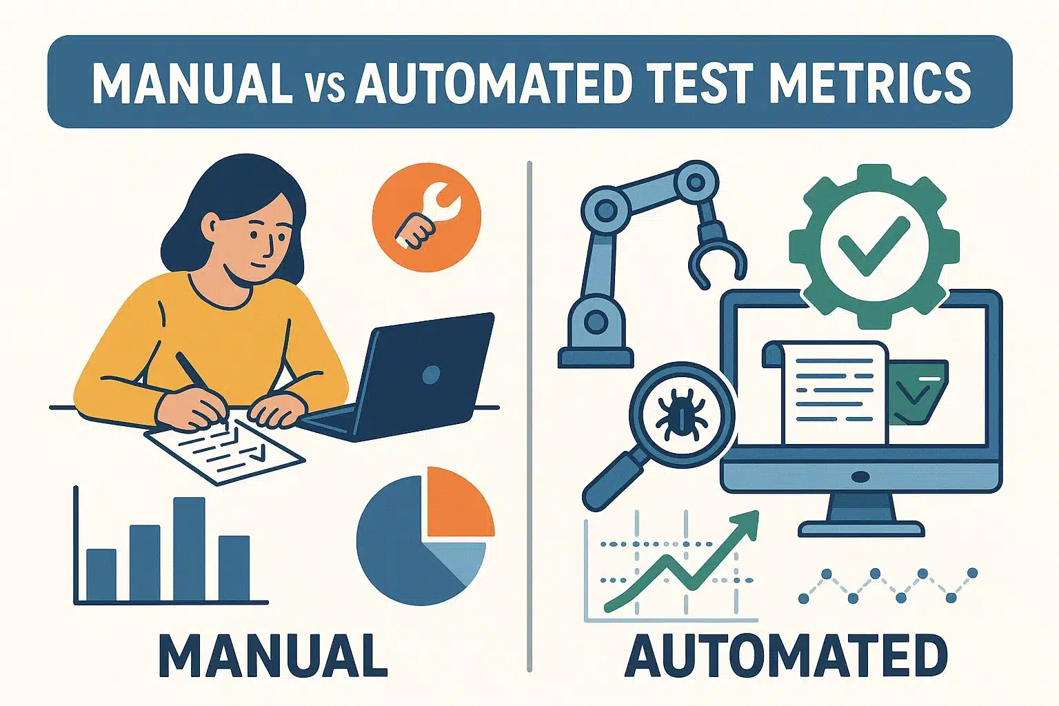 Manual vs Automated Testing Metrics