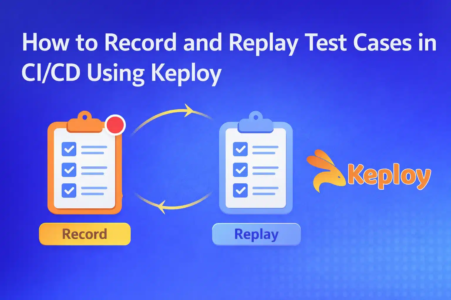 Record and Replay test cases in CI/CD using keploy