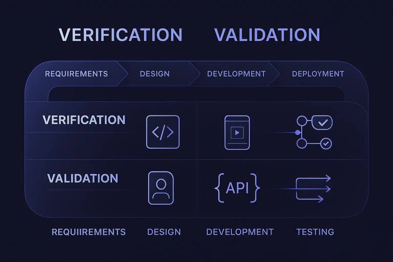 Verification vs Validation Across the SDLC