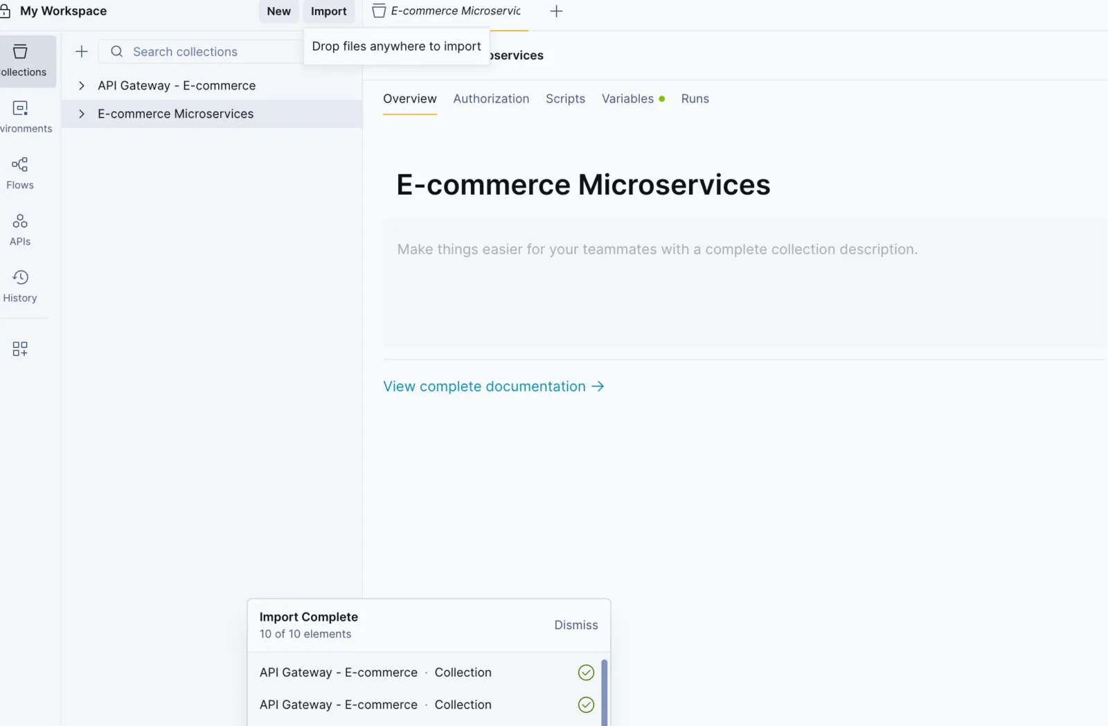Ecommerce request API