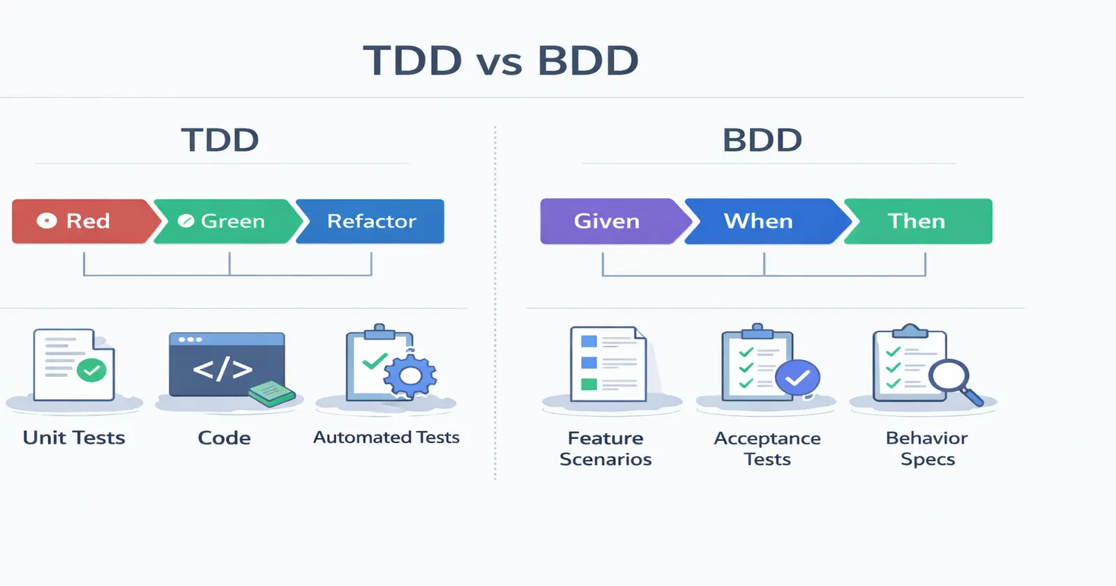 TDD vs BDD Explained: Differences, Benefits, and Use Cases