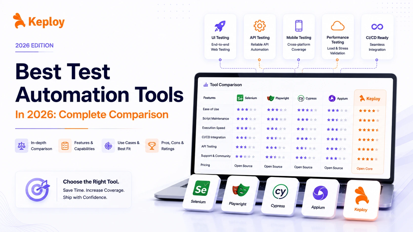 Best Test Automation Tools in 2026: Complete Comparison