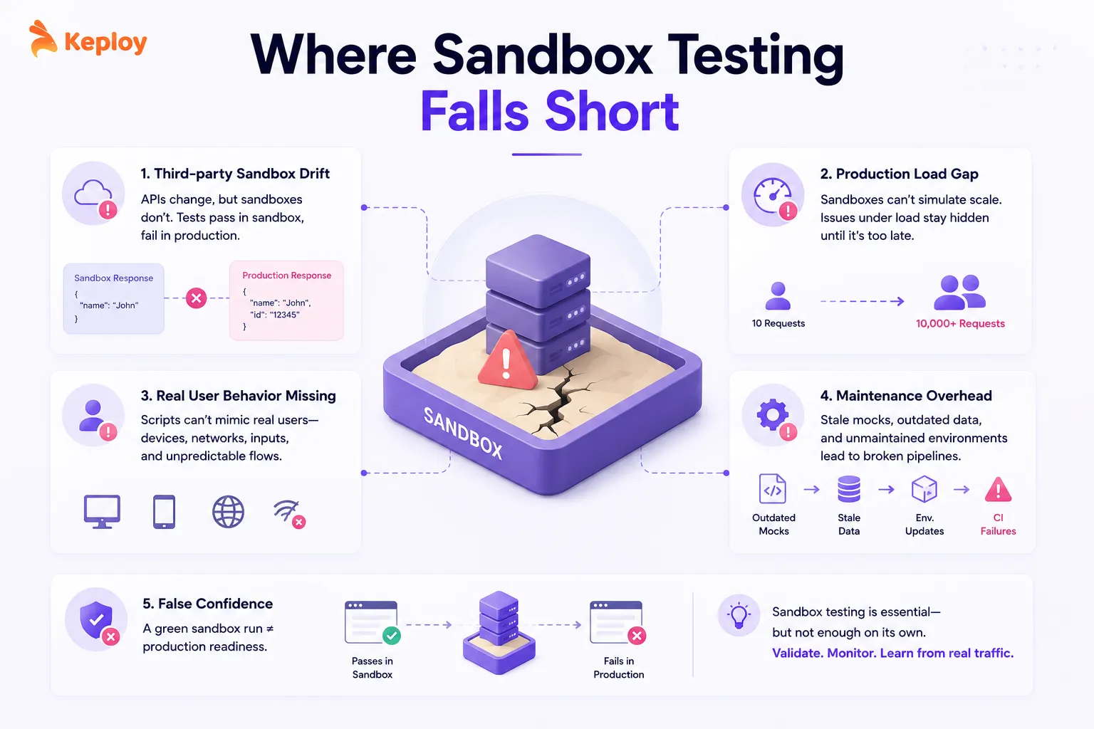 Limitations of Sandbox Tests