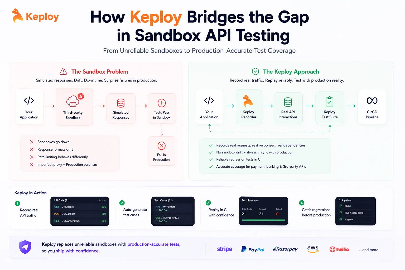 Sandbox API Testing with Keploy
