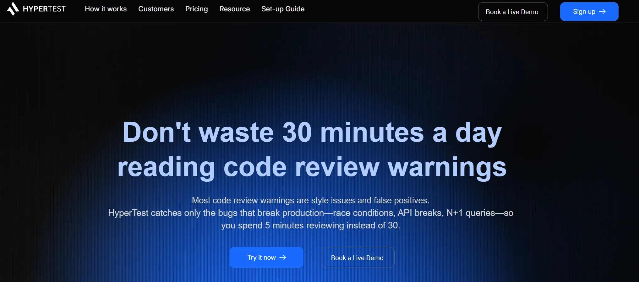 HyperTest traffic-based integration and contract testing tool
