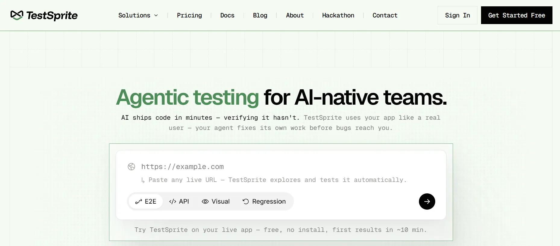 TestSprite AI-powered autonomous testing platform