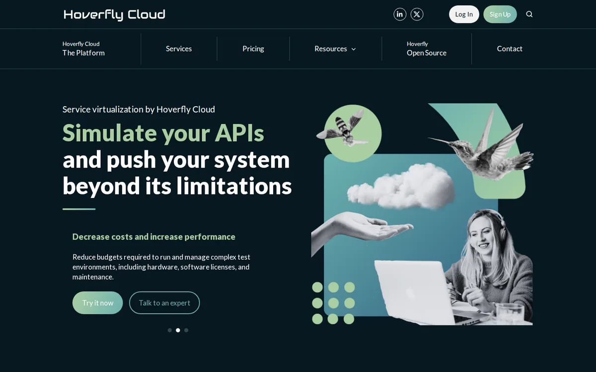 Hoverfly service virtualization homepage