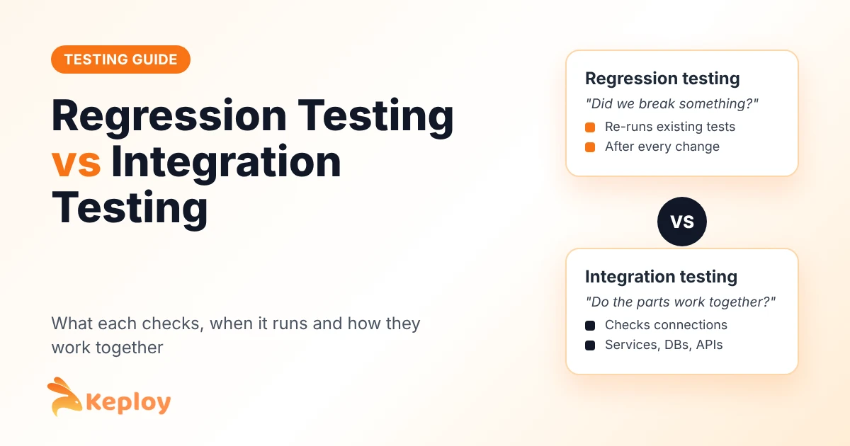 Regression Testing vs Integration Testing: Key Differences